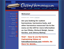 Tablet Screenshot of customharmonicas.com